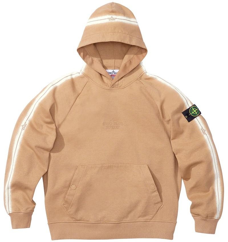 Supreme®/Stone Island® Stripe Hooded Sweatshirt view 4